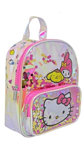 Fast Forward Hello Kitty 9.5" Iridescent Mini Deluxe Backpack