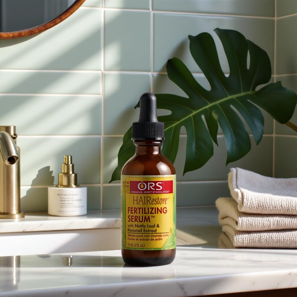 ORS HAIRestore Herbal Hair Serum, Fertilizing Serum with Nettle Leaf and Horsetail Extract, (2.0 oz)