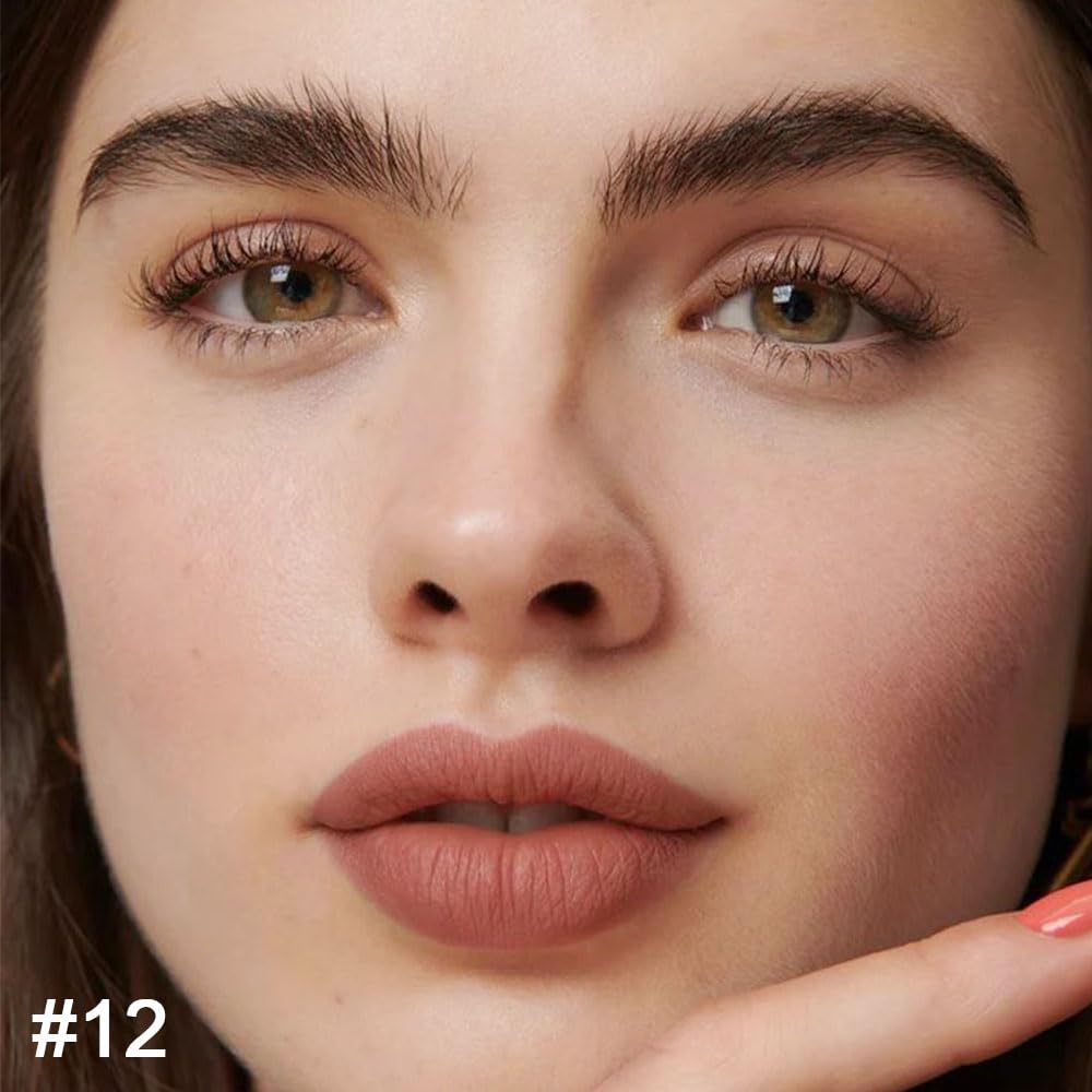 Kaely 2-in-1 Nude Brown Lip Liner & Lipstick Set Kit for Women, Matte Lips Kit with Lip Liner Lip Stains Long Lasting Waterproof 24 Hour Lipstick Beauty and Personal Care Kaely