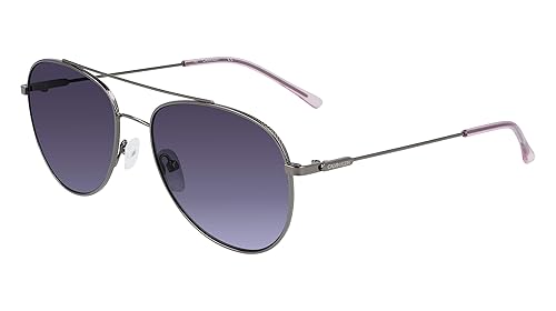 Calvin Klein Sunglasses CK20120S (008 Gunmetal with Purple Gradient Lenses) One Size