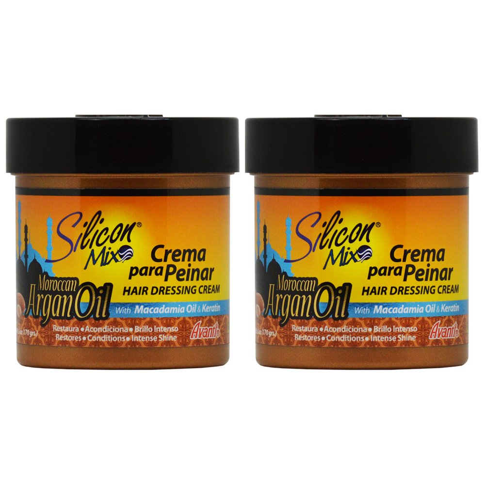 Silicon Mix Moroccan Argan Oil Hair Dressing Cream 6oz "Pack of 2"