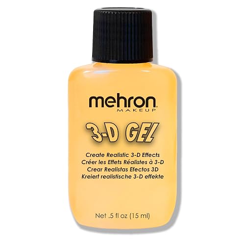 Mehron Makeup 3-D Gel | Gelatin Special Effects Makeup | Halloween FX & Scarring Gel | Fake Skin for Stage, Screen, Theater, Cosplay, and Halloween