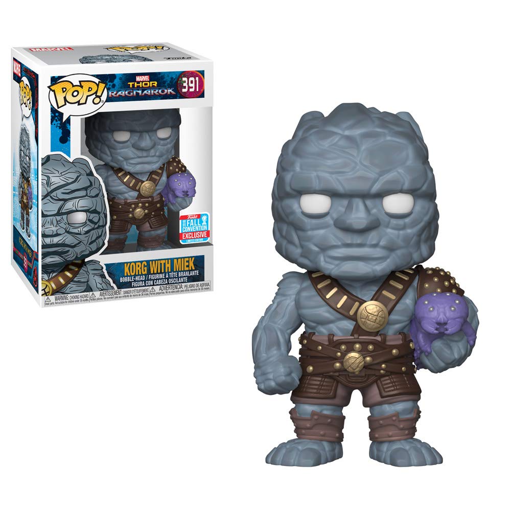 Funko POP! Bobble: Marvel: Thor Ragnarok: Korg w/Miek