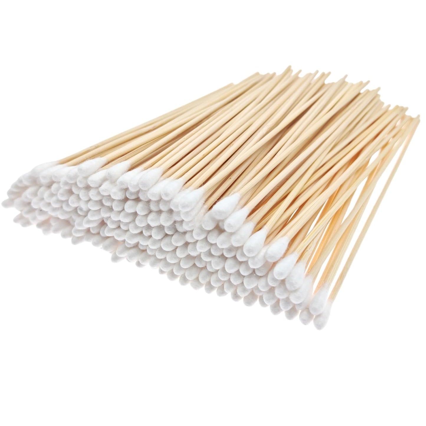 RIKWOG 200 Pcs Cotton Swabs, 6 Inch Long Ear Buds with Extra Long Wooden Handle Ear Picks for Cleaning, Jewelry, Polishing, Makeup, Dogs Beauty and Personal Care RIKWOG Default Title