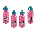 Zak Designs 4-Pack Disney Minnie Mouse Pink Kids 17oz Pull-Top Water Bottles