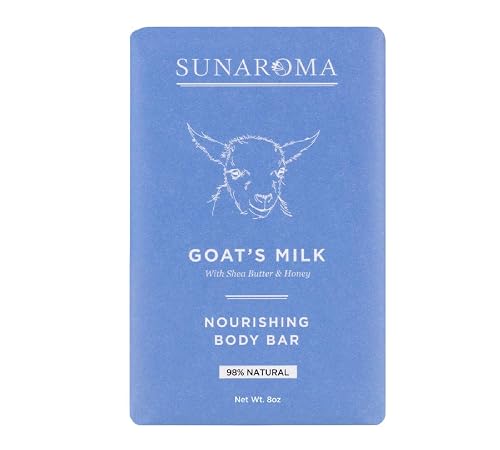SUNAROMA Soap - 8.5oz (Goat*s Milk with Shea Butter and Manuka Honey)