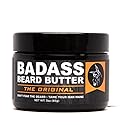 Badass Beard Care Beard Butter For Men - THE ORIGINAL, 3 oz - Made of Natural Ingrediens for Healthy, Soften and Itchness Free Beard and Mustache