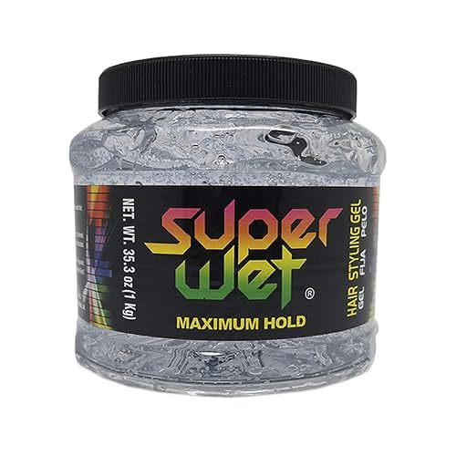 Midway Importing Clear Jumbo Super Wet Hair Styling Gel, 2.2 Pound