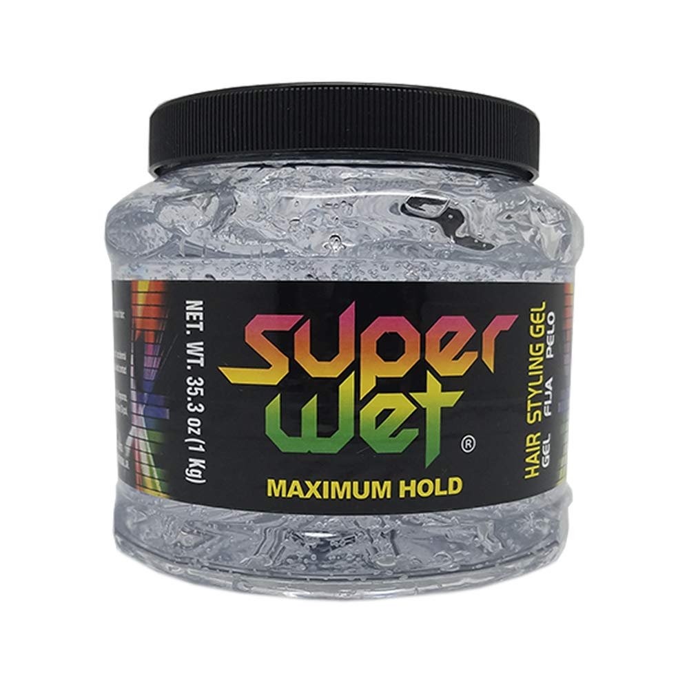 Midway Importing Clear Jumbo Super Wet Hair Styling Gel, 2.2 Pound