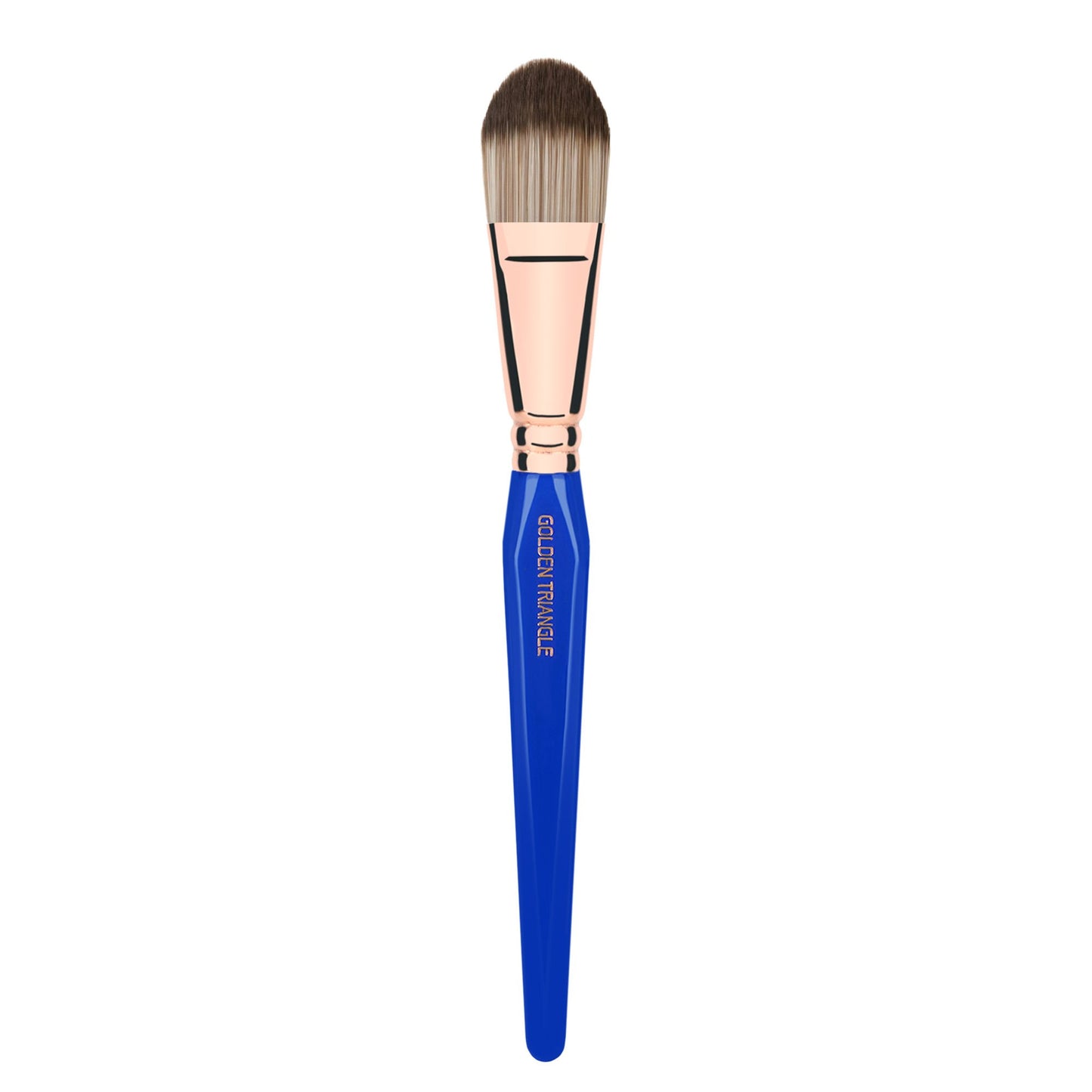 Bdellium Tools Professional Makeup Brush - Golden Triangle 948 Foundation - With All Vegan and Soft Synthetic Fibers, For Foundation (Blue, 1pc)