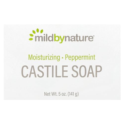MILD BY NATURE Castile Bar Soap, Peppermint, 5 oz (141 g)