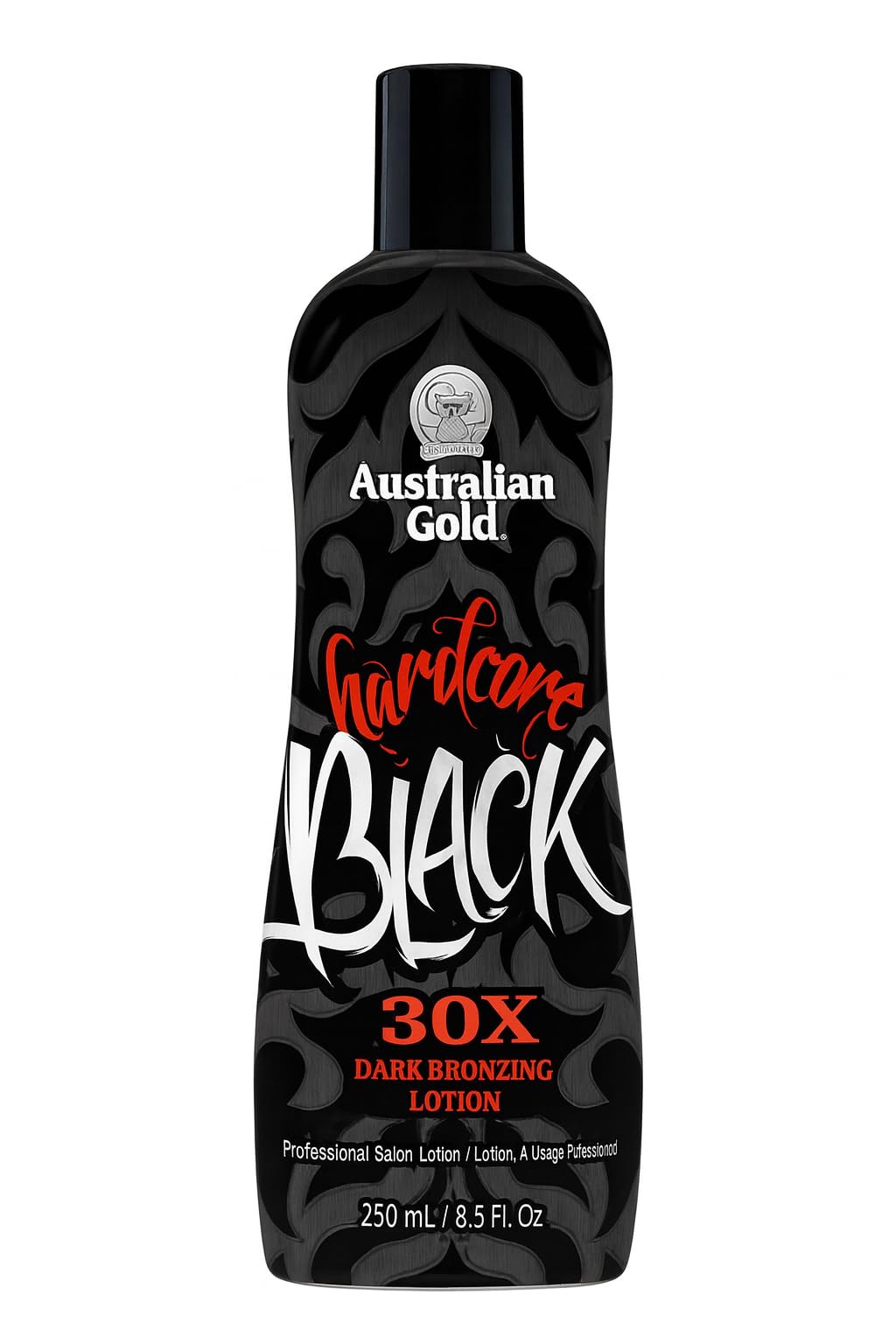 Australian Gold Hardcore Black Bronze 30X Bronzer Tanning Lotion Dark Bronzing