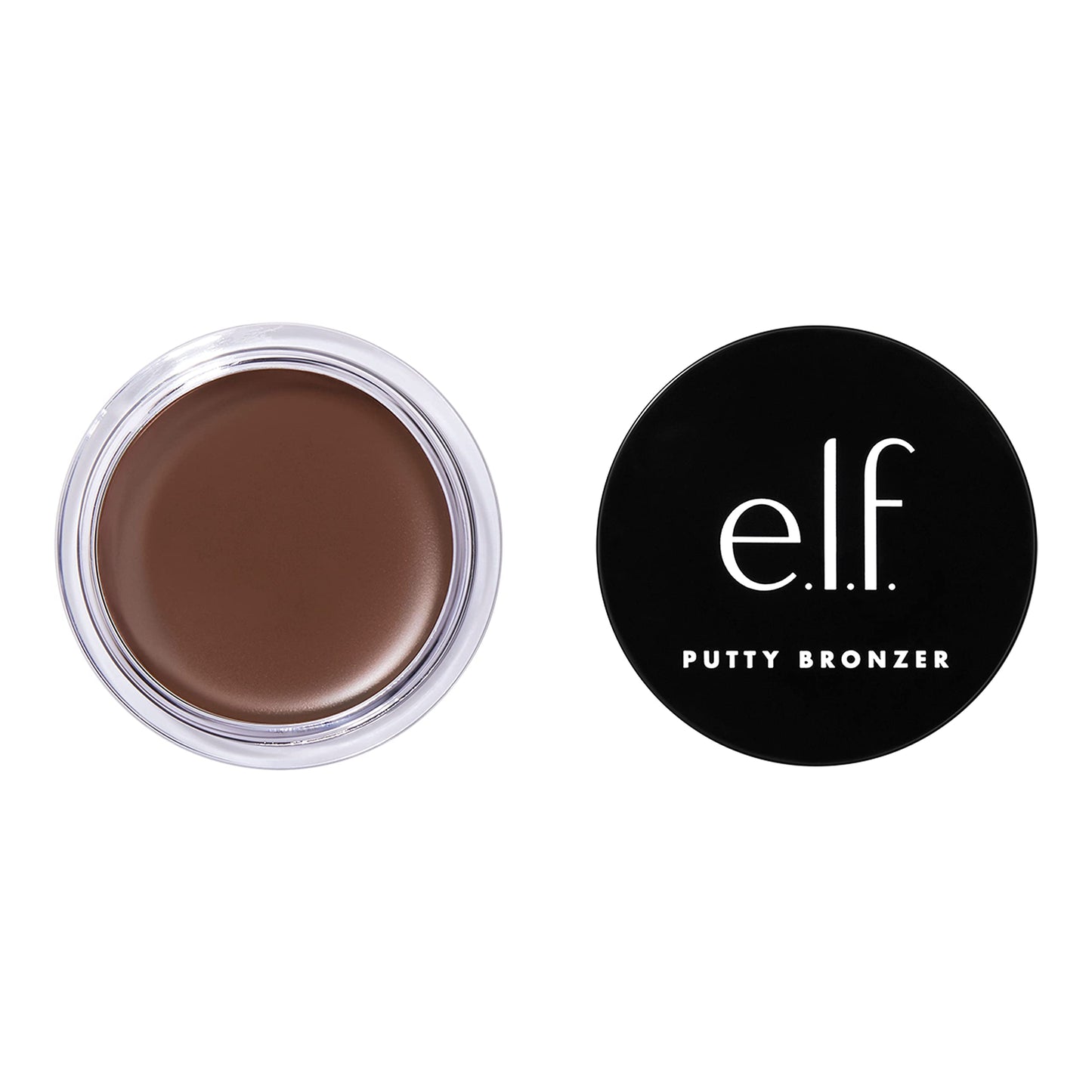 e.l.f. Putty Bronzer, Creamy & Highly Pigmented Formula, Creates a Long-Lasting Bronzed Glow, Infused with Argan Oil & Vitamin E, Beach, Please!, 0.35