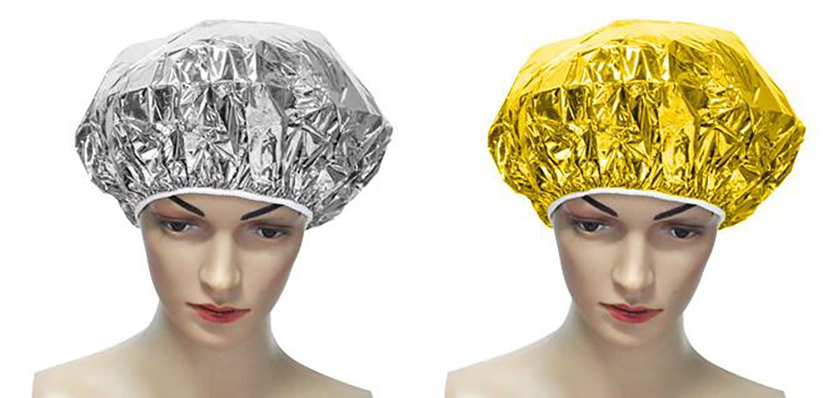 4PCS Salon Aluminum Foil Baking Oil Hair Cap Portable Nourishing Dry Disposable Shower Cap Waterproof Ultra-thin Bath Hat Hoods Bathroom Products