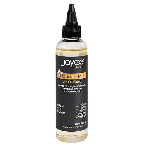 Jaycee Naturals Nourish Me Hair Oil with Grapeseed & Argan Oil, Calendula Extract & Rosemary Oil is Lightweight and Ideal for Sisterlocks and Braids