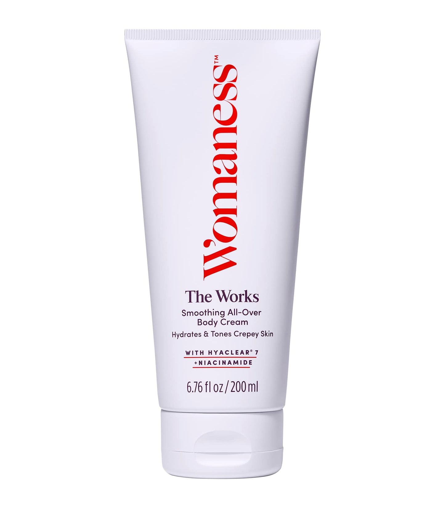 Womaness The Works All-Over Toning Body Cream - Hydrating & Smoothing Firming Body Lotion - Anti Aging Skin Tightening Cream for Body with Niacinamide