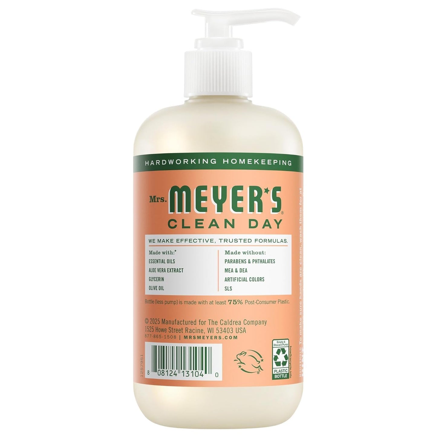 MRS. MEYER'S Liquid Hand Soap 12.5 OZ Scents Variety Pack 6 ( Rosemary, Basil, Geranium, Honeysuckle, Lavender, and Lemon Verbena)