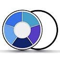Vibrant 6 Colors Blue Face Body Paint Palette, Professional, Washable Formula Painting for Halloween, Cosplay & SFX Makeup, Dress Up Party