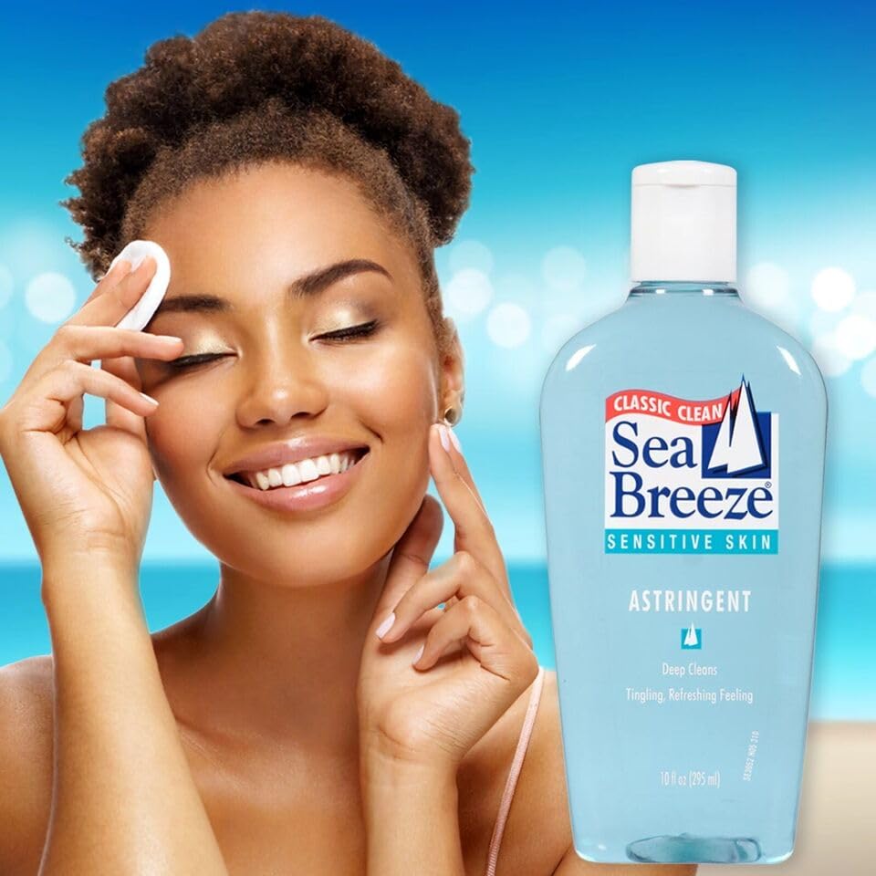 Sea Breeze Sensitive Skin Astringent 10 oz (Pack of 3)