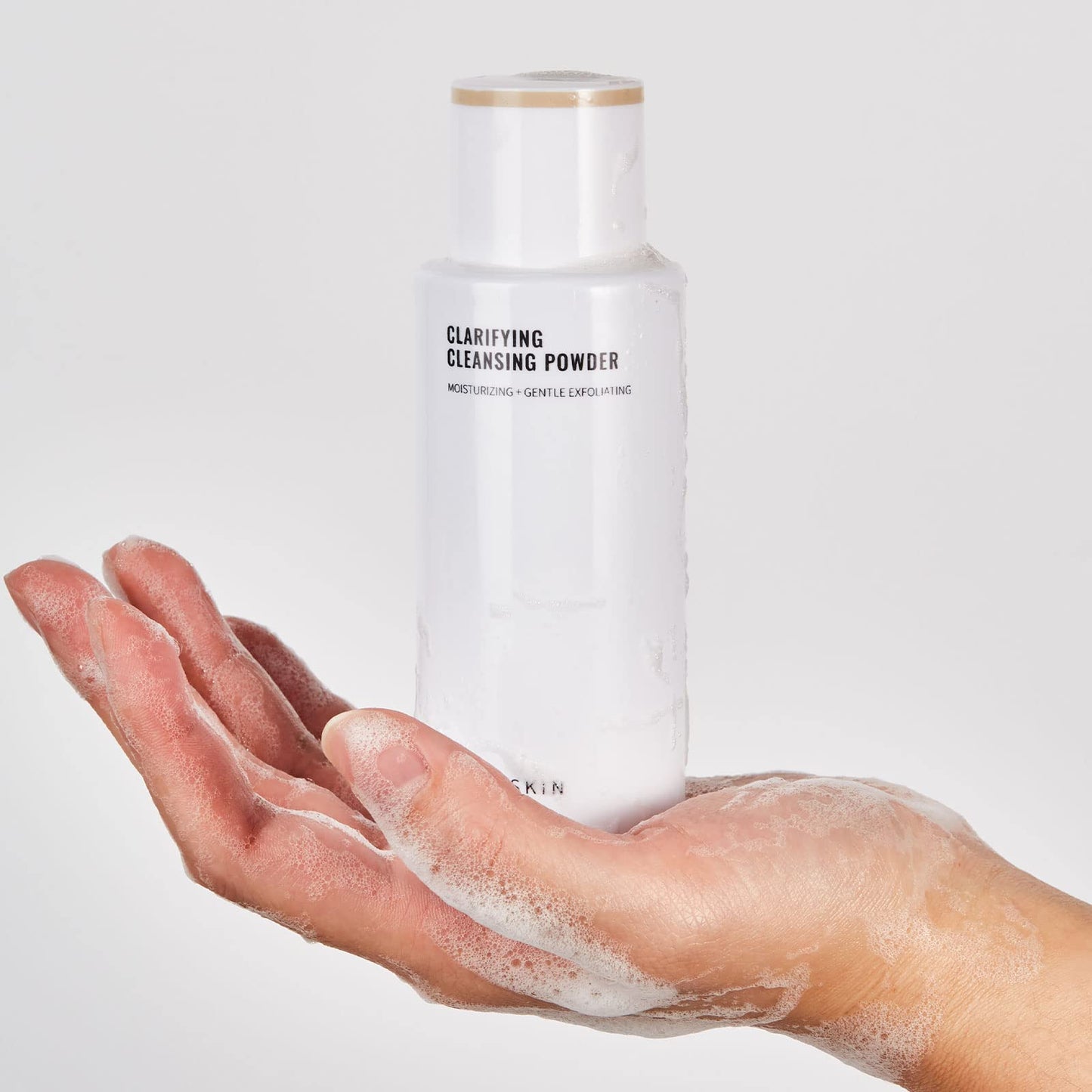 JUNO & Co. Cleansing Powder, Exfoliating Face Wash, 10-Ingredient Powder-to-Foam Cleanser with Hyaluronic Acid, Rice Extract, and Papain Enzyme, No