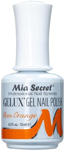 Mia Secret Gelux Nail Polish 0.5 Oz UV GEL-SOAK OFF - NEW Shades 2017 U Pick (NEON ORANGE) Beauty & Personal Care Mia Secret