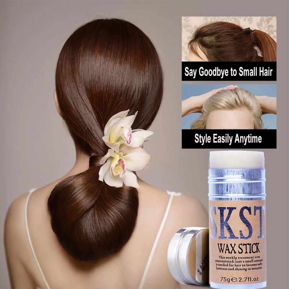 KlsyChry Hair Styling Wax Stick for Hair Slick Stick Hair Line Smooth Hair Pomade Gel Stick Non-greasy Styling Cream for Flyaways Edge Control & Frizz