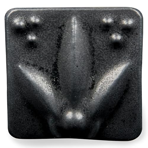 AMACO Satin Matte SM-01 Black Glaze Pint, 16 oz. (473 mL), Intermixable Mid-High Fire Cone 5-6 (SM) Liquid Ceramic Pottery Glaze for Bisque