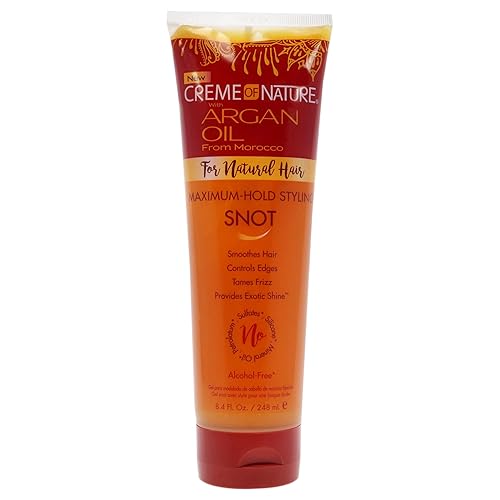 Creme of Nature Argan Oil Maximun Hold Styling Snot Gel Gel Unisex 8.4 oz