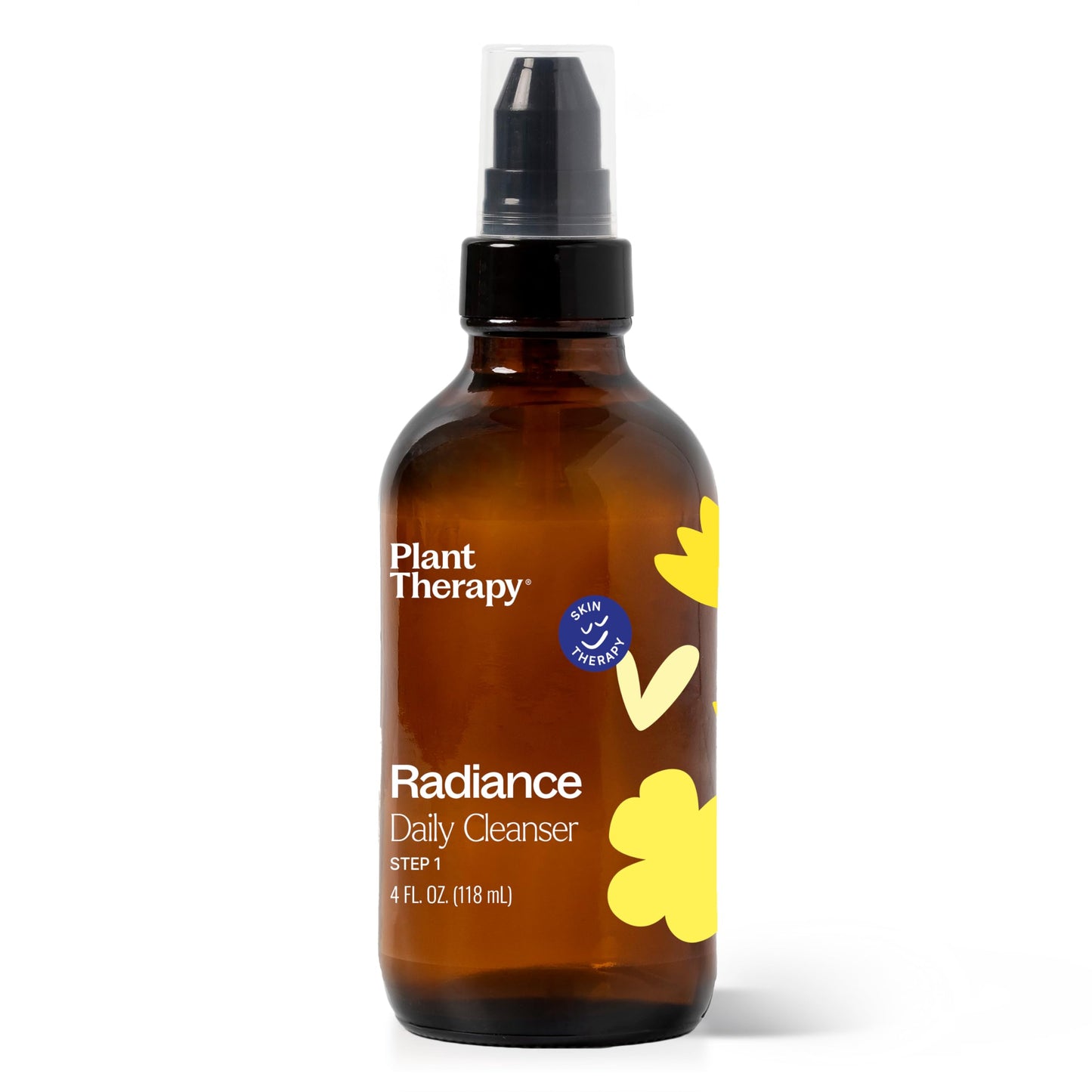 Plant Therapy Radiance Gel-Cream Cleanser 4 oz Cleans Away Makeup, Dirt, & Oil, Gentle Plant-Based Formula, Leaves Skin Feeling Fresh and Soft