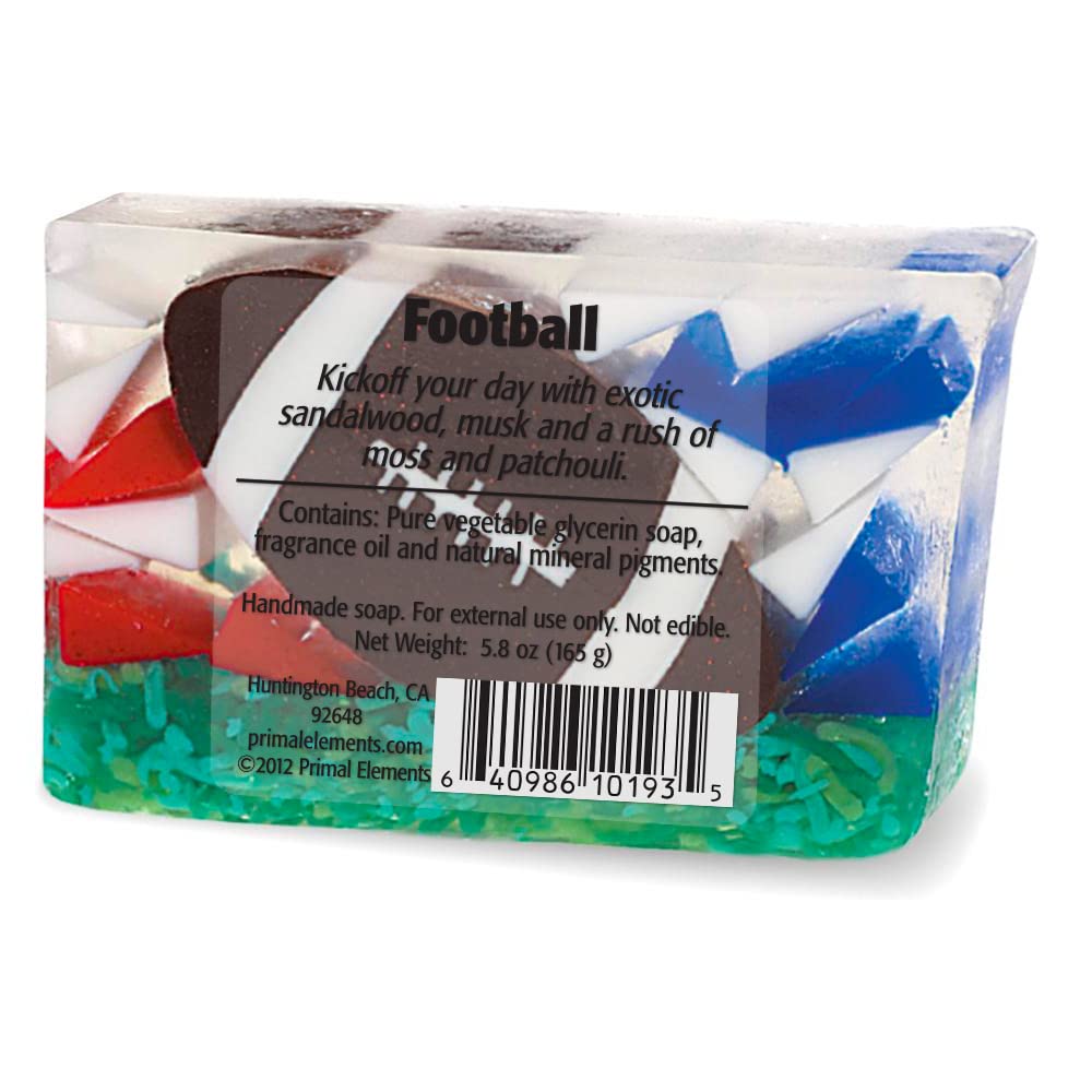 Primal Elements Glycerin Bar Soap | Helps All Skin Types, Sensitive, Oily & Dry Skin | NO PARABENS, VEGAN, GLUTEN FREE, 100% VEGETABLE BASE