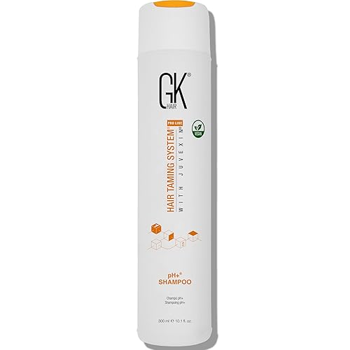 GK HAIR pH+ Clarifying Shampoo 10.1 Oz - Pre Treatment Shampoo for Hair, Deep Cleansing Shampoo for Build Up Removal, Opens Cuticle for Keratin