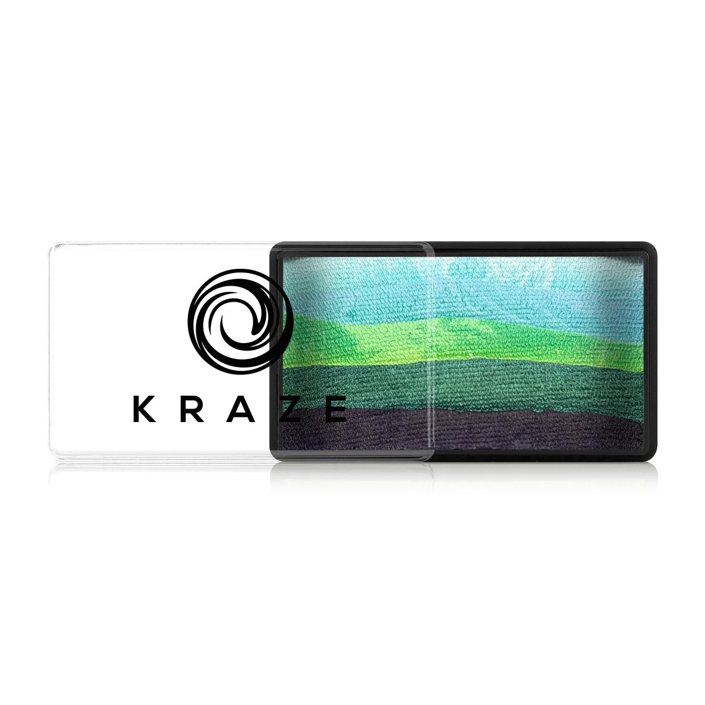 Kraze FX Dome Stroke - Spring Leaf by Linnea (25 gm), Professional 1-Stroke Split Cake, Hypoallergenic, Non-Toxic, Water Activated Face & Body