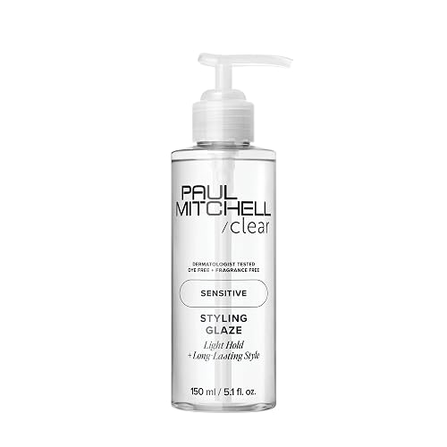 Paul Mitchell Clear Styling Glaze, Fragrance Free, For Sensitive Scalp + Skin, 5.1 fl. oz