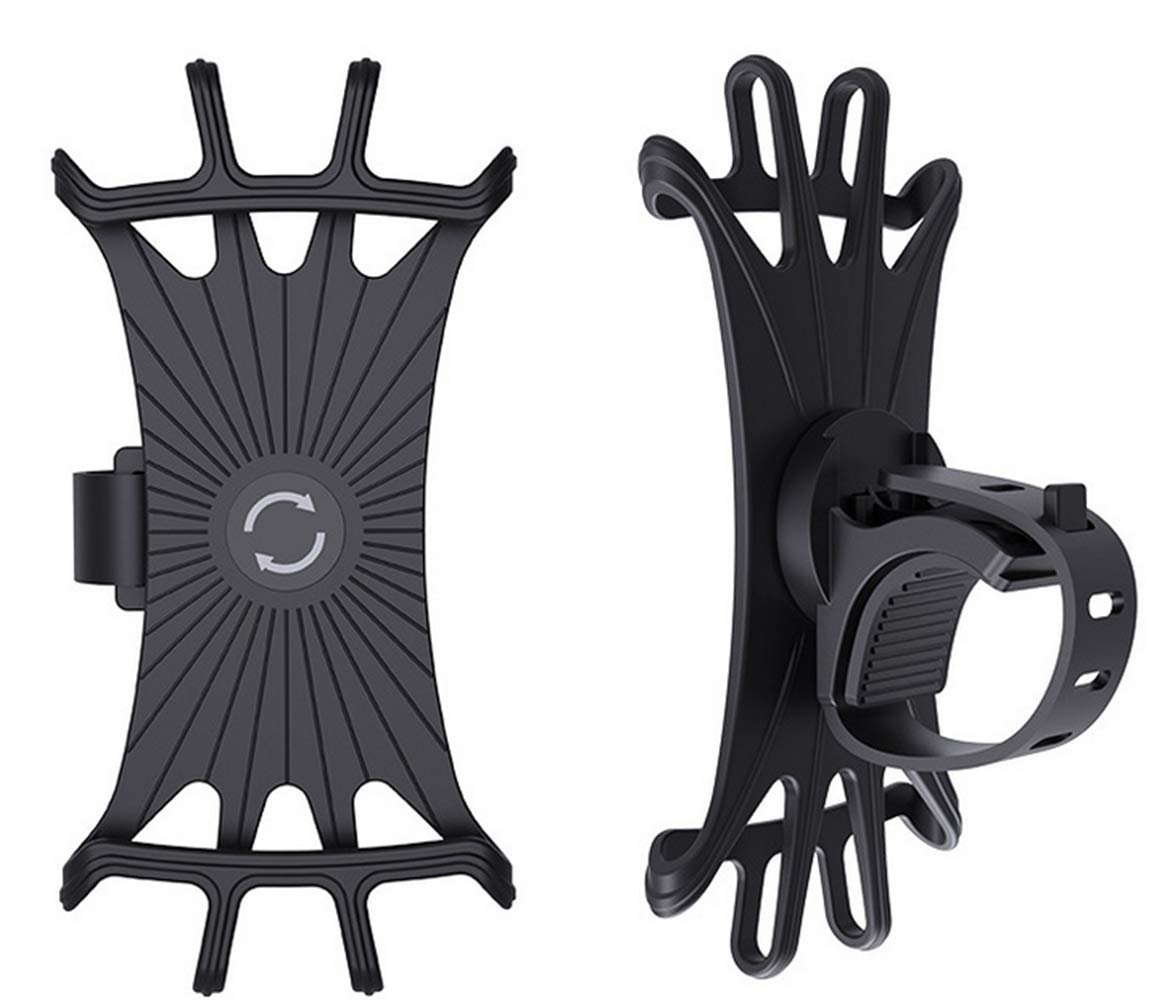 360°Rotation Cycling Bike Bicycle Phone Mount Holder Silicone Handlebar Case for Samsung Galaxy A15 5G A25 A35 A54 A13 A23 A12 A53 S24 Ultra, S23…