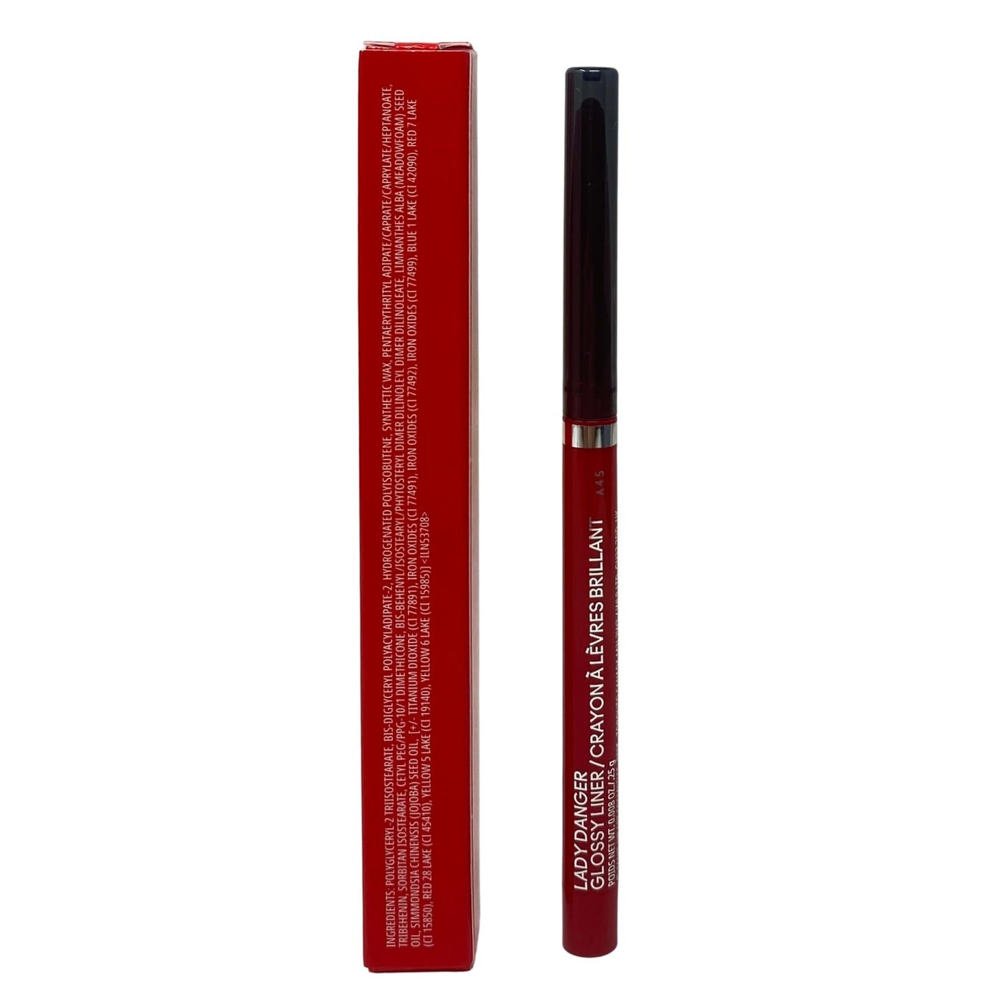 MAC Cosmetics Lipglazer Glossy Liner -Lady Danger- 0.008 oz / .25g