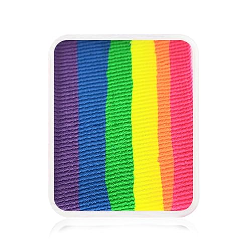 Kraze FX Face Paint Palette Refill - Bright Neon Face Paint (6 gm) - Hypoallergenic, Non-Toxic, Water Activated Professional Face & Body Painting