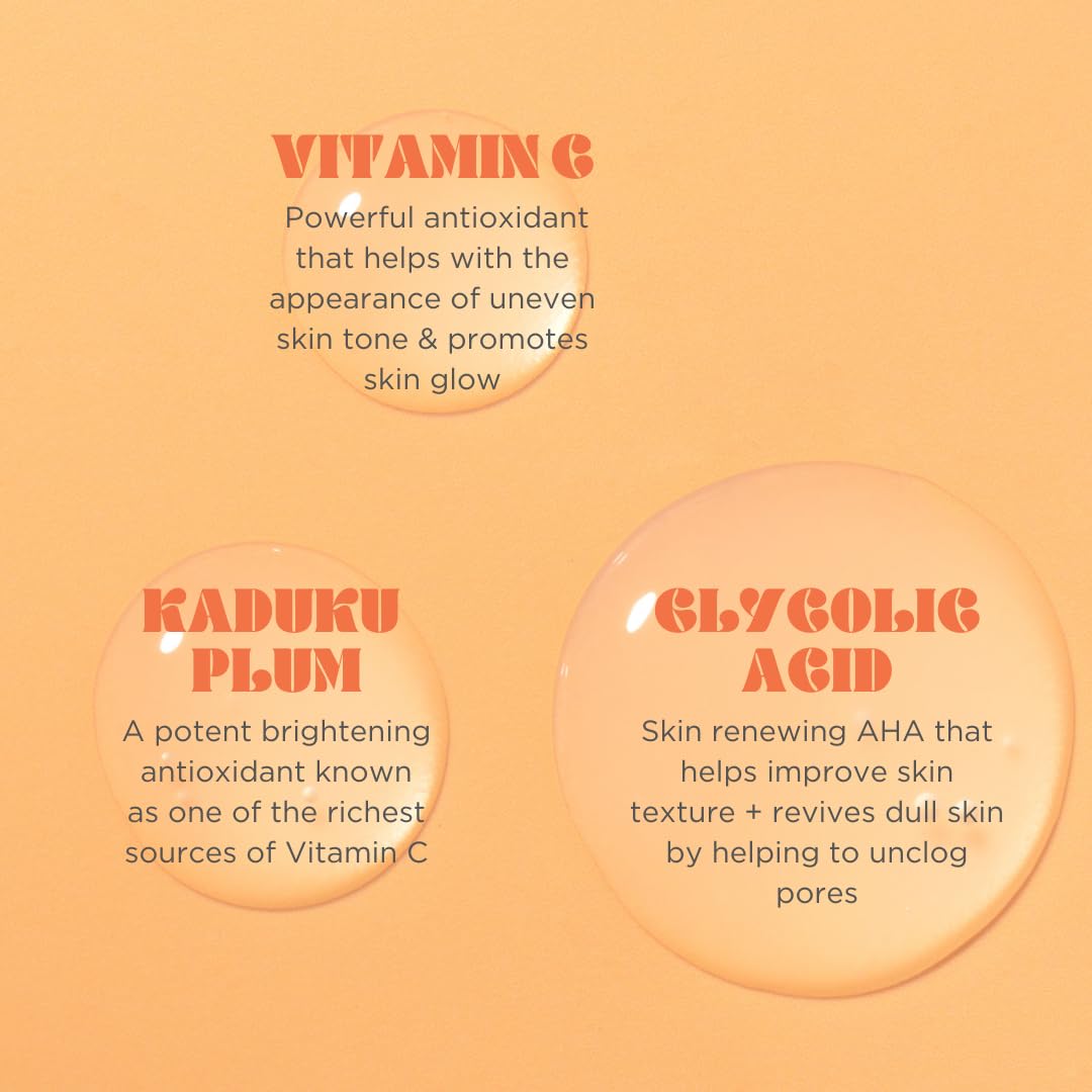 Pacifica Body Lotion Glow Baby Vitamin C Moisturizer - for Skin Brightening - w/Superfood Plant Extracts & Vitamin C & E Care Clean Beauty Vegan