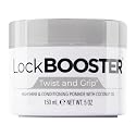 Style Factor Lock BOOSTER Twist & Grip Braid Gel (5 Oz.) with Coconut Oil - Strong Hold, Flake-Free, Frizz-Free Hair Braiding Gel for Defined