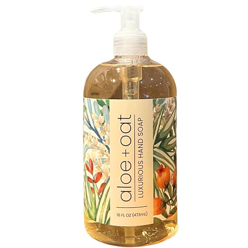 Greenwich Bay Trading Company Aloe + Oat Hand Soap Enriched with Shea Butter, Cocoa Butter, Aloe & Oatmeal Extract