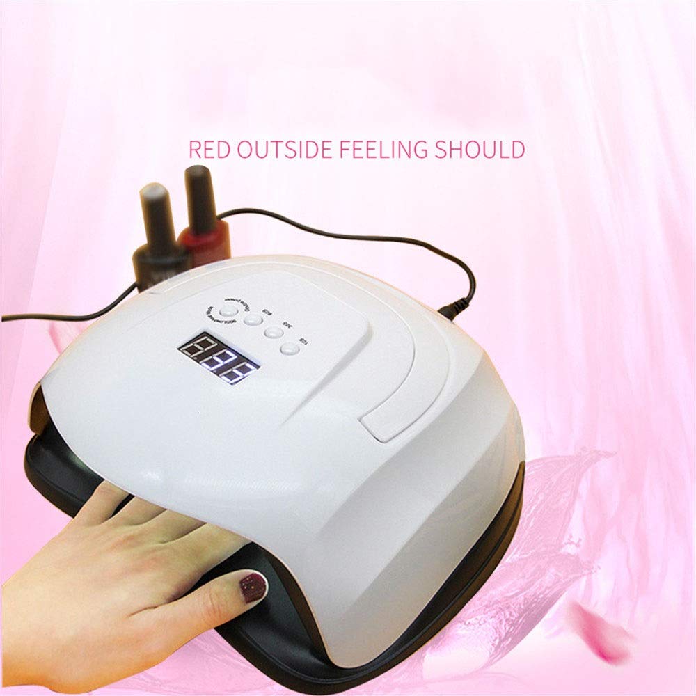 HYUWANGYU LED Nail Light Nail Dryer Light Therapy Machine 80W Baking Glue Tool Automatic Induction UV LED Nail Lamp Suitable for Home Or Salon (Color Beauty & Personal Care HYUWANGYU