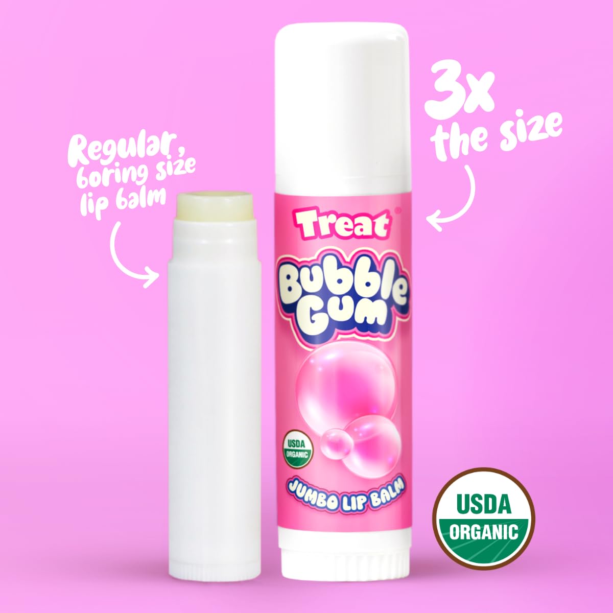 TREAT© Jumbo - Cruelty Free .50 OZ (BUBBLE GUM LIP BALM)