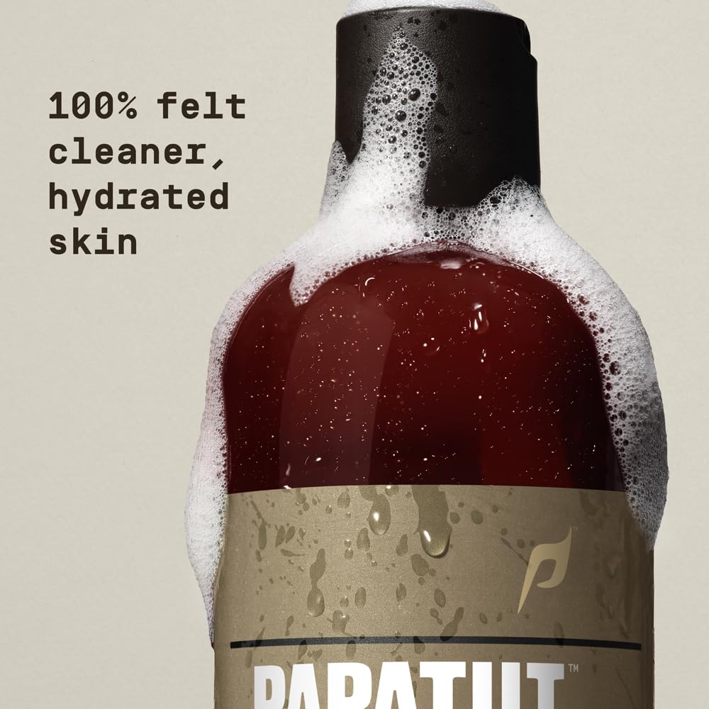 PAPATUI by Dwayne Johnson Refreshing Exfoliating Body Wash for Men | Hydrating & Made with Coconut Oil | Vanilla Shea | 18 oz
