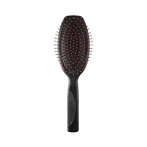 Cricket Static Free Cushion Styling 220 Hair Brush - Smoothing, Detangling, and Frizz-Free Styling - Anti-Static Metal Bristles for Thick, Curly,