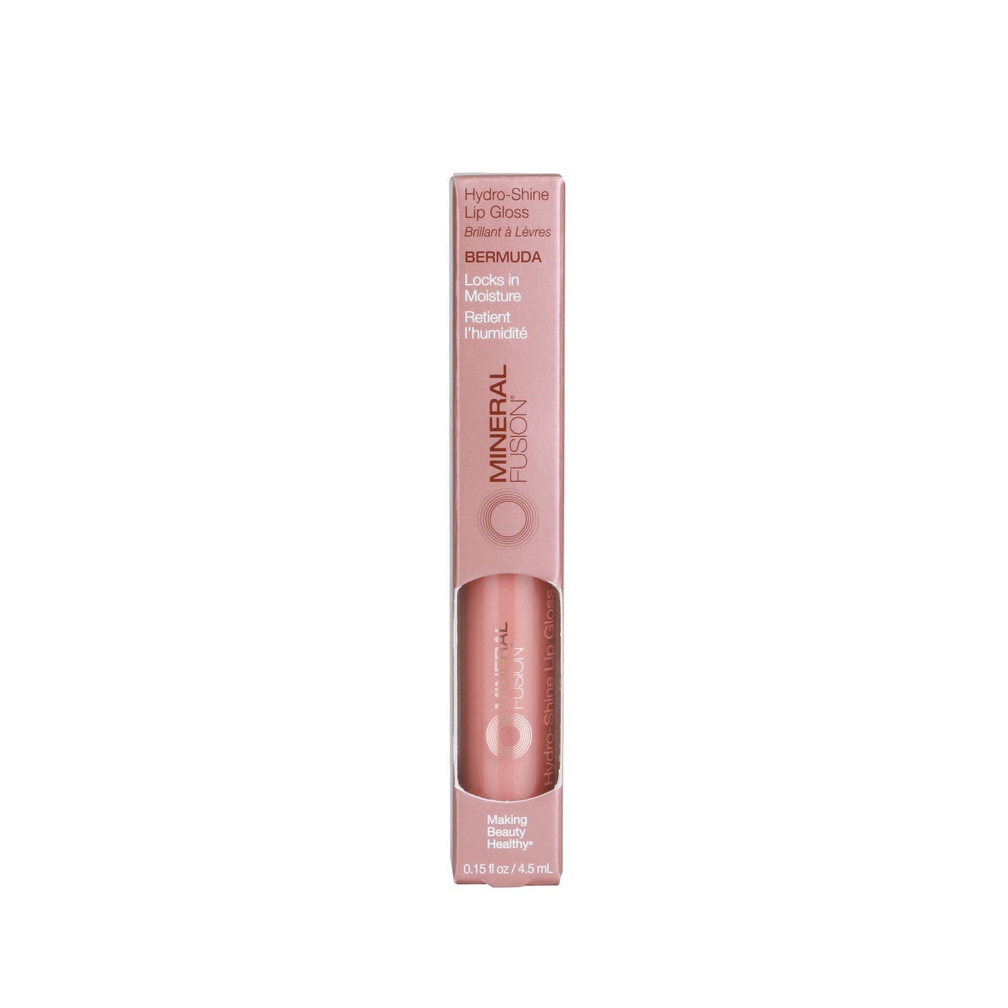 Mineral Fusion, Lip Gloss Hydro Shine Bermuda, 0.15 Fl Oz