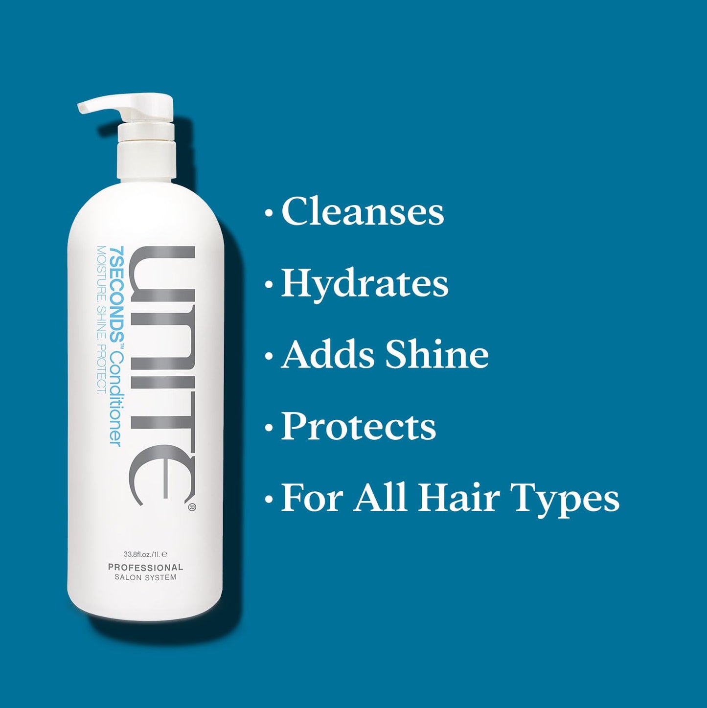UNITE Hair - 7SECONDS Conditioner - Moisture-Enriched, Color-Safe Professional Conditioner - Hydrates, Detangles, Protects from UV & Heat Damage