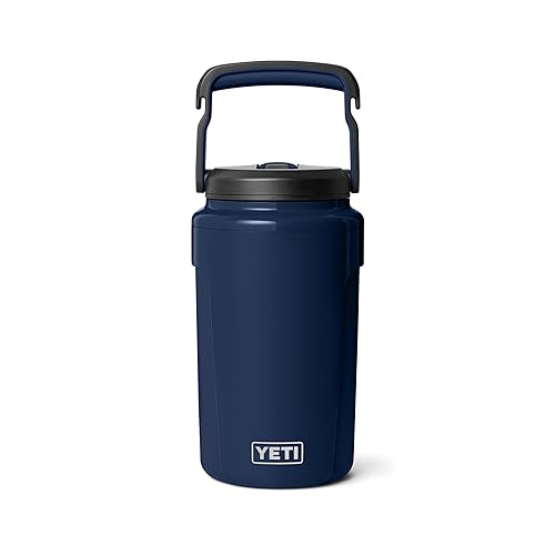 YETI Half Gallon Insulated Straw Cap Water Jug - Leakproof, Lightweight Sports Bottle with Fence Hook Handle - Keeps Drinks Ice-Cold - Ideal for Gym…