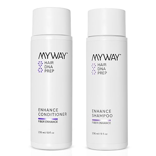 My Way Hair DNA Enhance Set - Volumizing Shampoo & Conditioner for Dry, Damaged Hair - Boosts Thickness, Repairs Breakage, Revives Shine