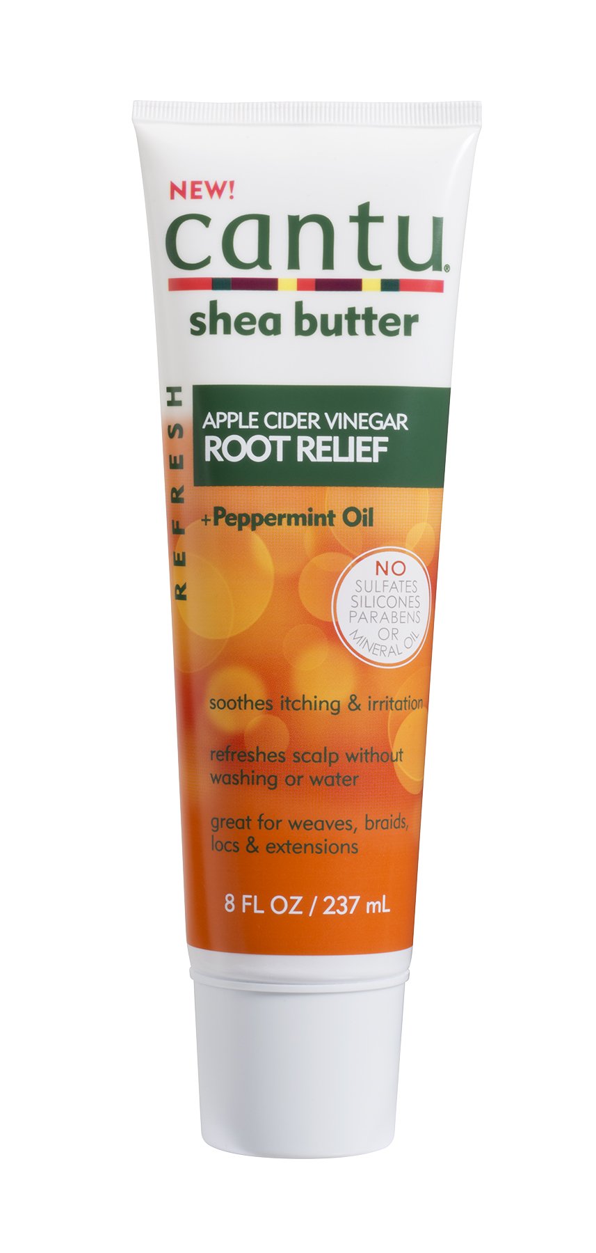 Cantu Refresh Root Relief with Apple Cider Vinegar and Peppermint Oil, 8 Ounce (07688-12/3PK)