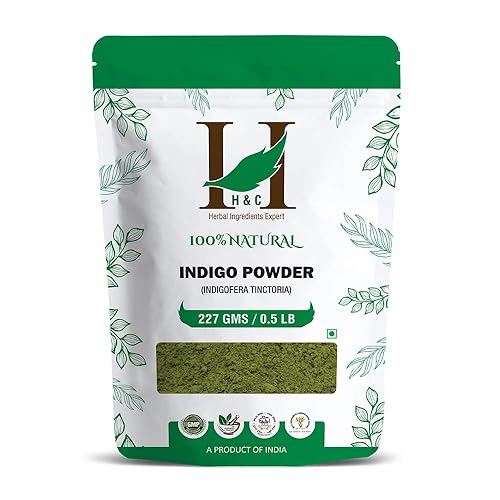 100% Natural Indigo Powder for Hair (227g / (1/2 lb) / 8 ounces) Indigofera tinctoria to color your hair brown to black