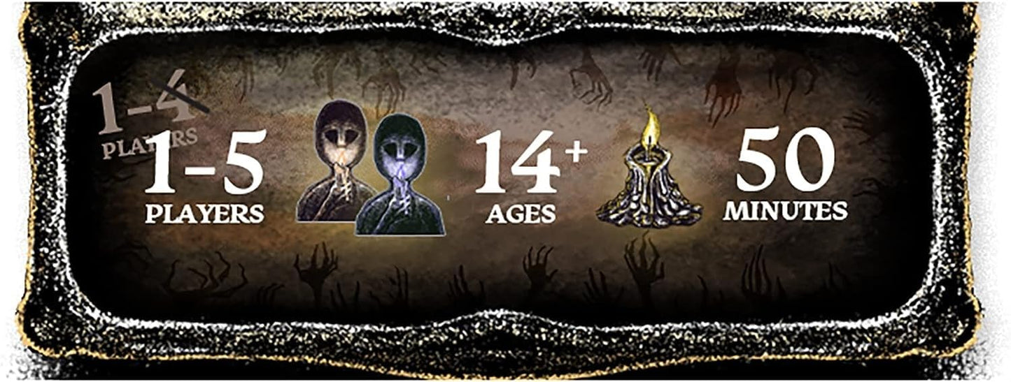 The Night Cage by Smirk and Dagger, a Spooky Cooperative Strategy Game, 1-5 Players Lost in a Dark Maze with only a Candle, Fun Horror Themed Tile…